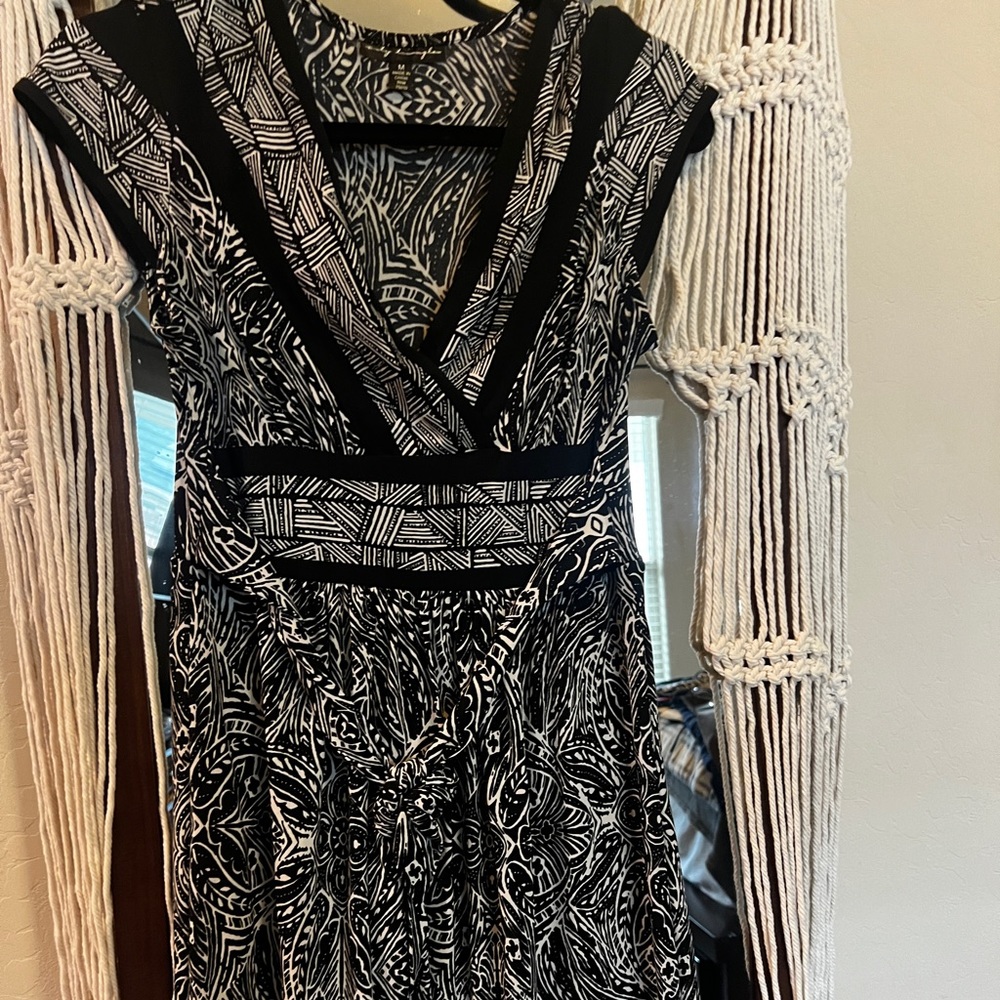 Black and white dress